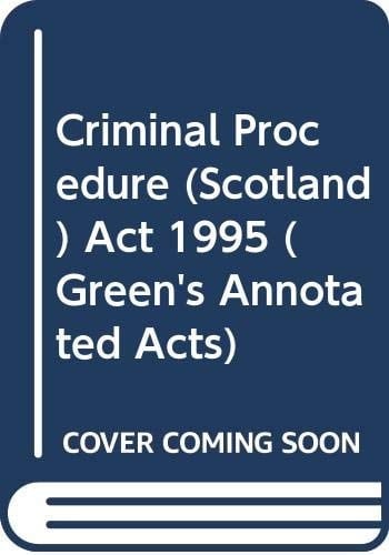 Criminal Procedure (Scotland) Act 1995