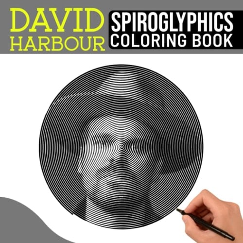 Dαvíd Hαrbσur Spiroglyphics Coloring Book: Spiral Colouring Pages to Draw Lines for Adults, Fans | 40 Illustrations Pages for Any Occasion Relaxation