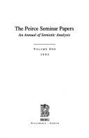 The Peirce Seminar Papers The Annual of Semiotic Analysis