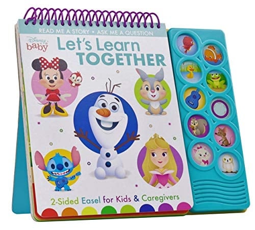 Disney Baby: Let's Learn Together 2-Sided Easel for Kids and Caregivers Sound Book