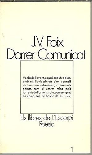 Darrer comunicat