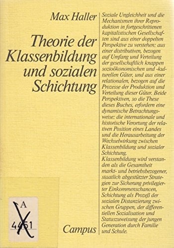 Theorie der Klassenbildung und sozialen Schichtung (German Edition)