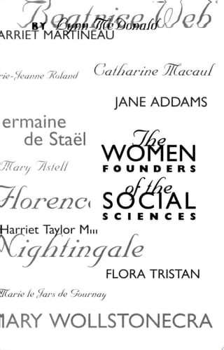 The Women Founders of the Social Sciences