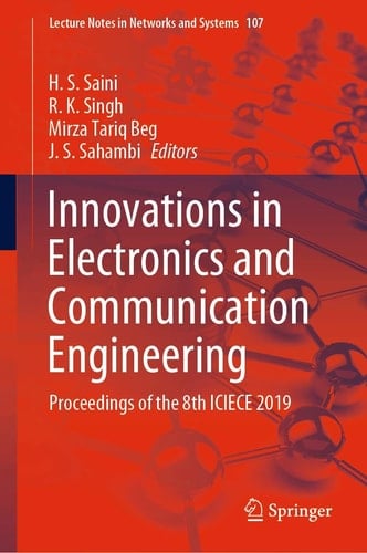 Innovations in Electronics and Communication Engineering Proceedings of the 8th ICIECE 2019