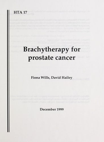 Brachytherapy for Prostate Cancer