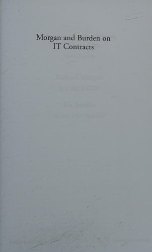 Morgan and Burden on IT Contracts