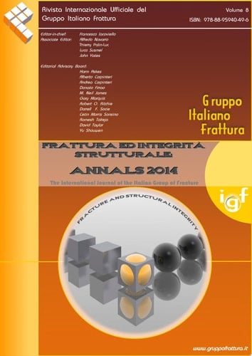 Frattura ed Integrità Strutturale: Annals 2014 Fracture and Structural Integrity: Annals 2014