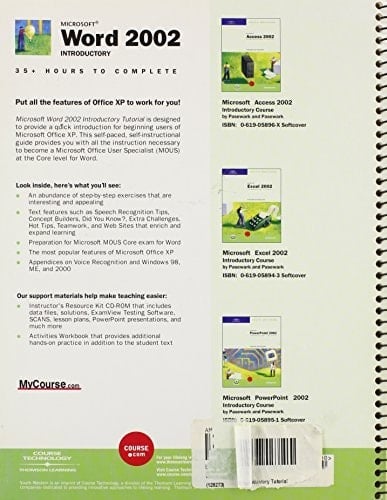 Microsoft Word 2002 Introductory Tutorial