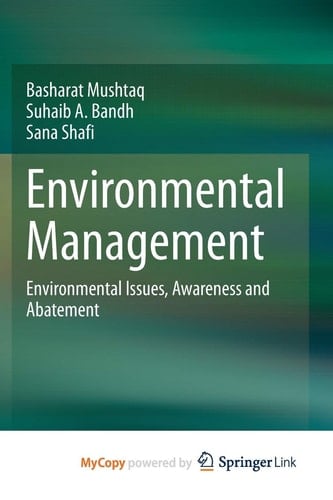 Environmental Management: Environmental Issues, Awareness and Abatement