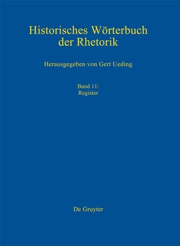 Historisches Wörterbuch der Rhetorik