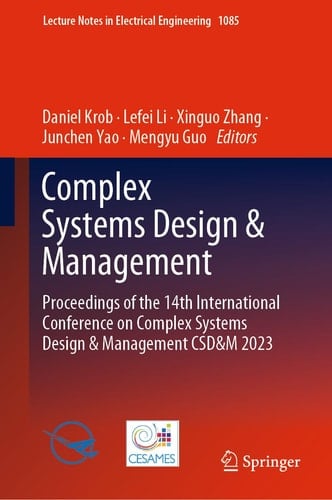 Complex Systems Design & Management Proceedings of the 14th International Conference on Complex Systems Design & Management CSD&M 2023