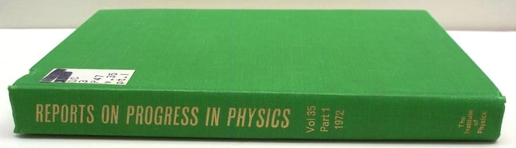 Reports on Progress in Physics 1972