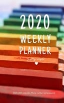 2020 Weekly Planner Eautiful Weekly Daily Pocket Planner Size 5x8 Inches Or Weekly Notebook for Purse with 2020-2021 Calendar Organizer, Keeping Personal Contact Name, Email Address, Phone Number and Personal Website Password Logbook with Colorful Design