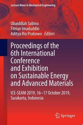 Proceedings of the 6th International Conference and Exhibition on Sustainable Energy and Advanced Materials