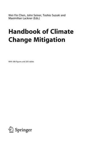 Handbook of Climate Change Mitigation