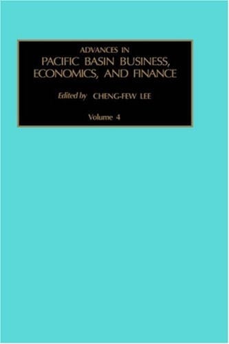 Advances in Pacific Basin Business, Economics, and Finance