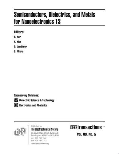 Semiconductors, Dielectrics, and Metals for Nanoelectronics 13