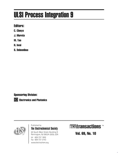ULSI Process Integration 9