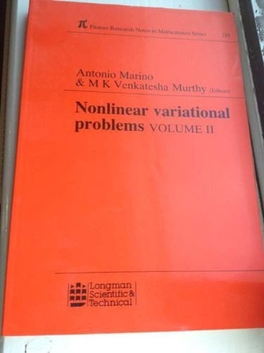 Nonlinear Variational Problems (Research Notes in Mathematics Series)