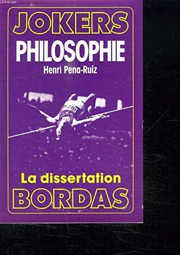 Philosophie la dissertation...