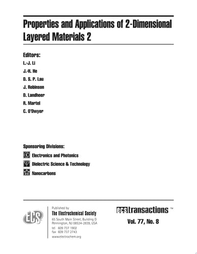 Properties and Applications of 2-Dimensional Layered Materials 2