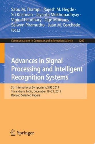 Advances in Signal Processing and Intelligent Recognition Systems