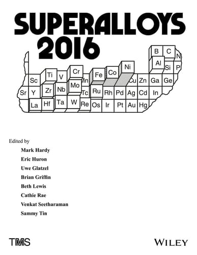 Superalloys 2016 Proceedings of the 13th International Symposium on Superalloys