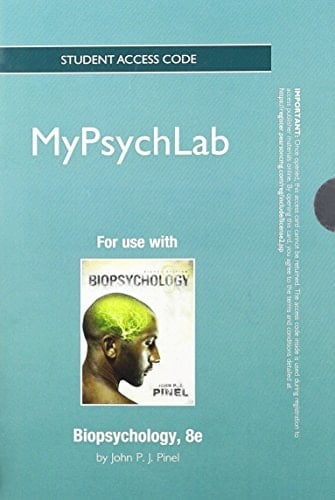 NEW MyPsychLab -- Standalone Access Card -- for Biopsychology (8th Edition)