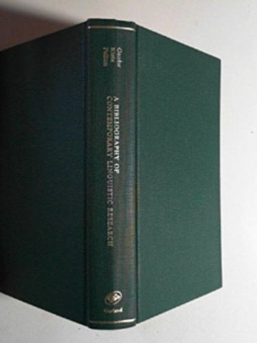 Bibliography Of Contemporary Linguistic Research