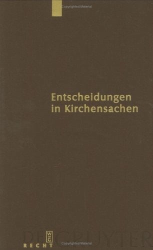 Entscheidungen in Kirchensachen seit 1946 1.1-31.12.2001
