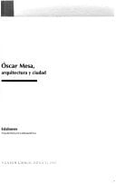 Oscar Mesa: Arquitectura y ciudad (Eslabones) (Spanish Edition)