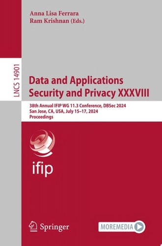 Data and Applications Security and Privacy XXXVIII