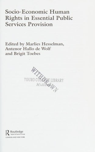 Socio-economic Human Rights in Essential Public Services Provision