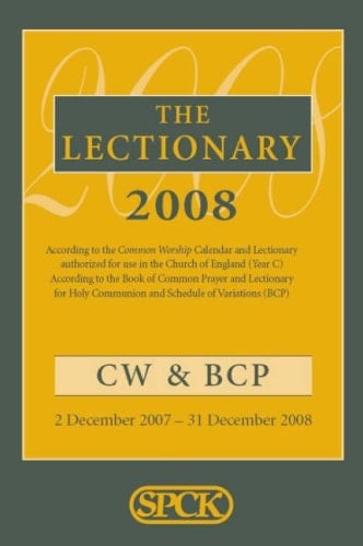 Common Worship Lectionary 2008