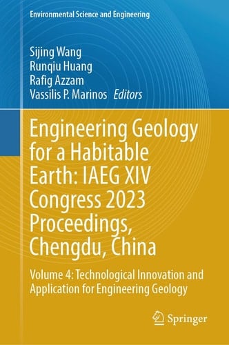 Engineering Geology for a Habitable Earth: IAEG XIV Congress 2023 Proceedings, Chengdu, China Volume 4: Technological Innovation and Application for Engineering Geology
