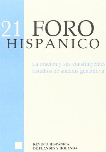La Oración y sus constituyentes estudios de sintaxis generativa