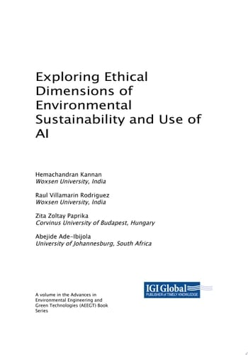 Exploring Ethical Dimensions of Environmental Sustainability and Use of AI