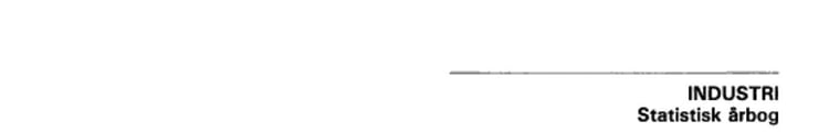 Industri Statistisk arbog 1985