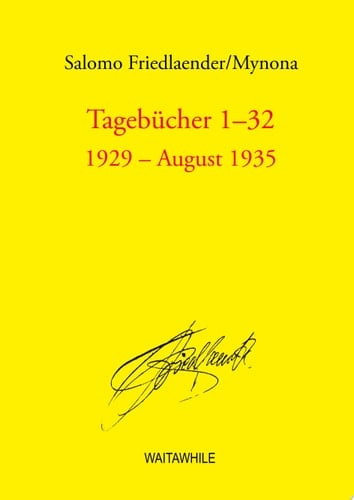 Tagebücher 1-32 1929 - August 1935