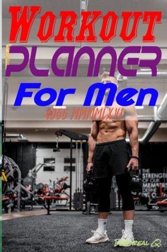 Workout Log Book For Men 4066 MMMMLXVI: Fitness journal 2021-2022 for men has 6 inches x 9 inches format, 130 upper-class white pages, fine-looking Matte cover.