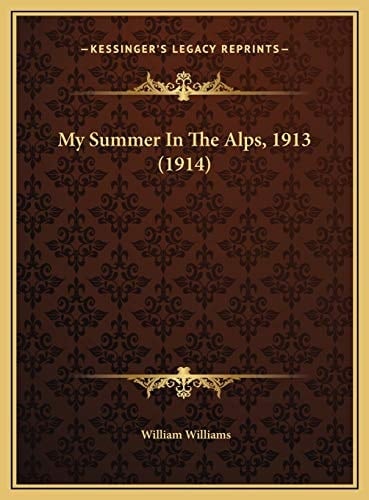 My Summer In The Alps, 1913 (1914)