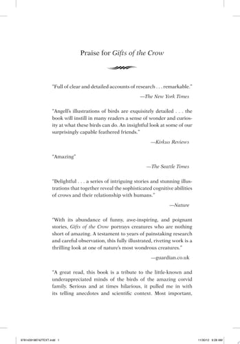 Gifts of the Crow How Perception, Emotion, and Thought Allow Smart Birds to Behave Like Humans