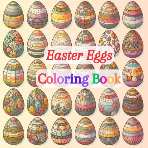 Easter Eggs Coloring Book
