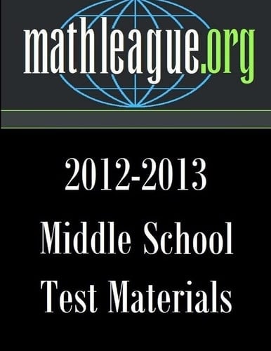 Middle School Test Materials 2012-2013