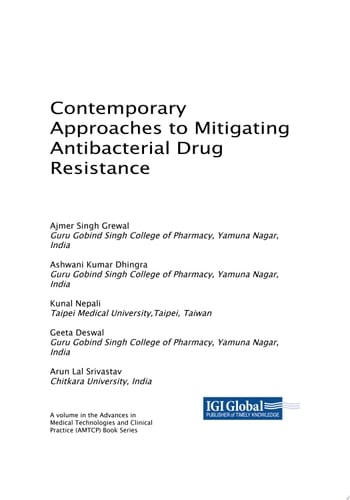 Contemporary Approaches to Mitigating Antibacterial Drug Resistance