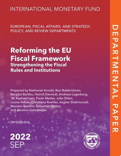 Reforming the EU Fiscal Framework Strengthening the Fiscal Rules and Institutions