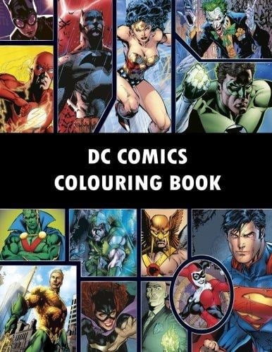 DC Comics Colouring Book Comic, Comic Strip, Super Heroes, Hero, Vilains, The Flash, Wonderwoman, Lex Luthor, Present, Gift, Coloring, Thanksgiving, DC, Anime, Marvel, America, Liberty, USA