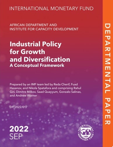 Industrial Policy for Growth and Diversification: A Conceptual Framework
