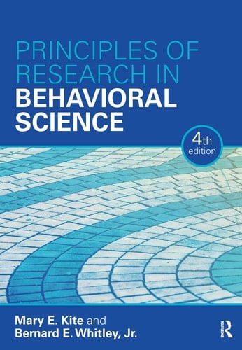 Principles of Research in Behavioral Science