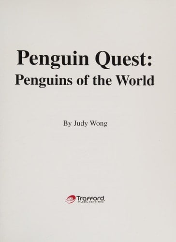 Penguin Quest Penguins of the World